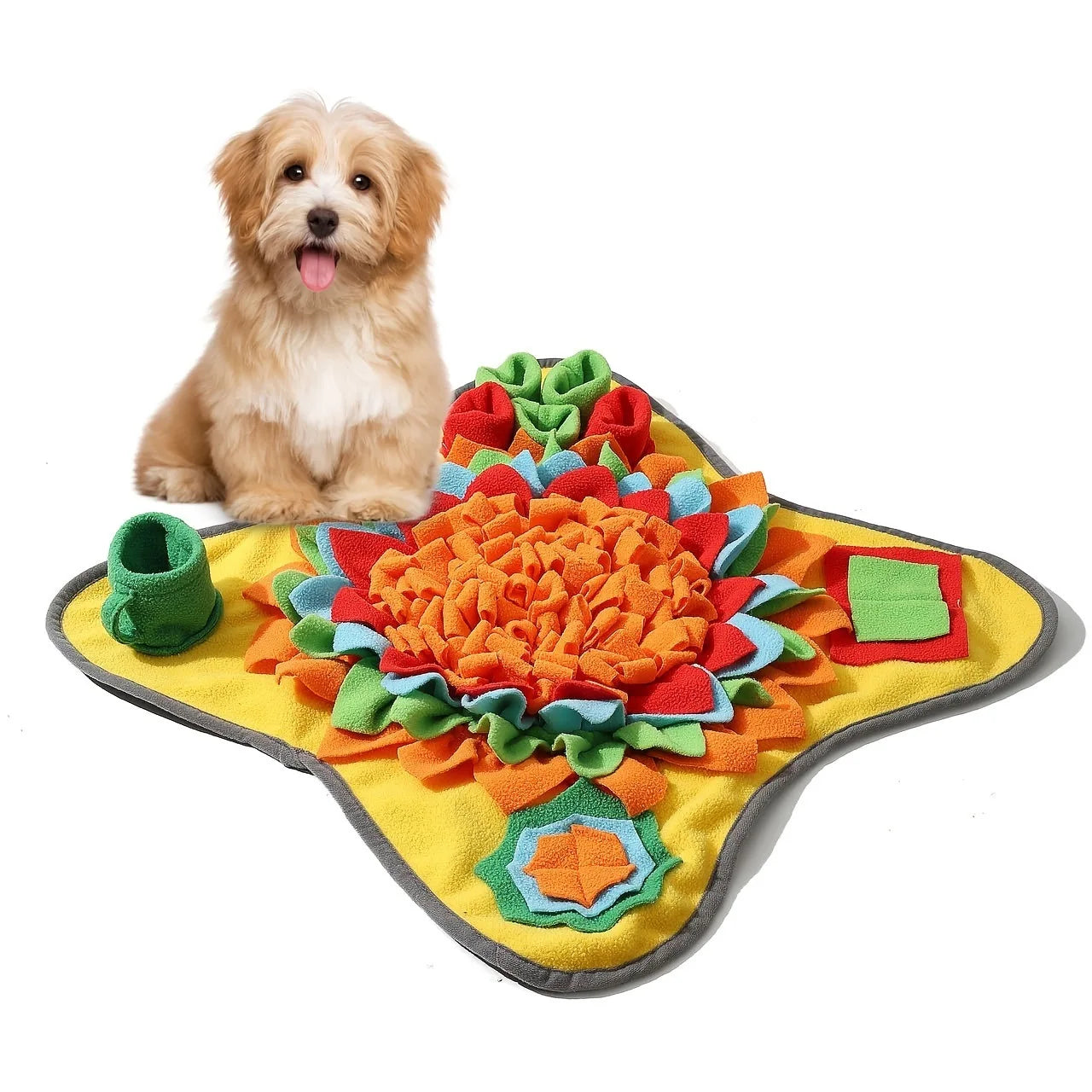 ProjectPaw™ Interactive Snuffle Mat | Dog Feeding & Mental Enrichment Puzzle