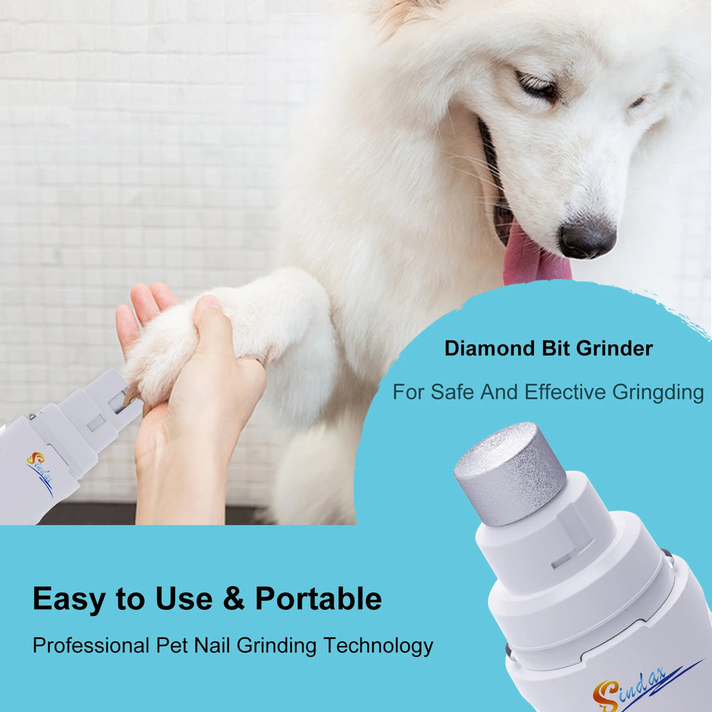 ProjectPaw™ USB Rechargeable Dog Nail Grinder | Quiet & Safe Pet Nail Trimmer