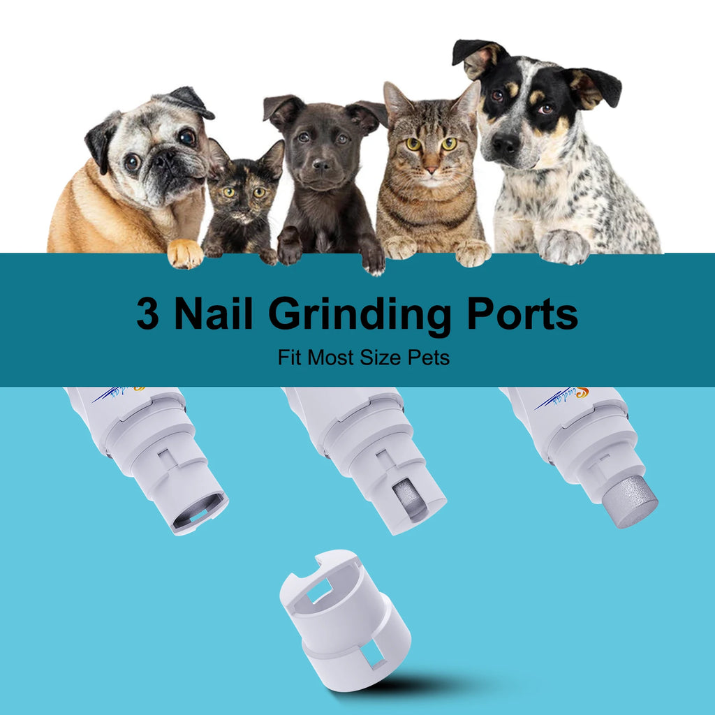 ProjectPaw™ USB Rechargeable Dog Nail Grinder | Quiet & Safe Pet Nail Trimmer