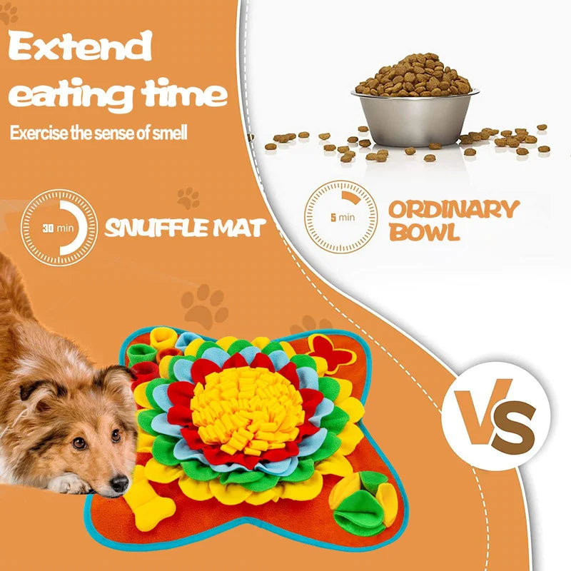 ProjectPaw™ Interactive Snuffle Mat | Dog Feeding & Mental Enrichment Puzzle