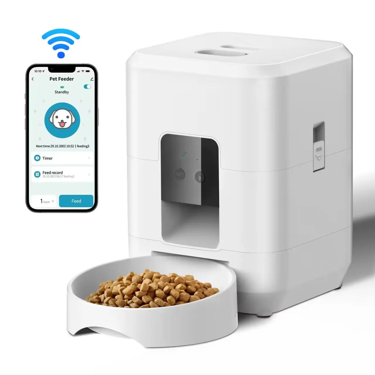 ProjectPaw™ Smart Automatic Pet Feeder | WiFi App Control & Scheduled Feeding