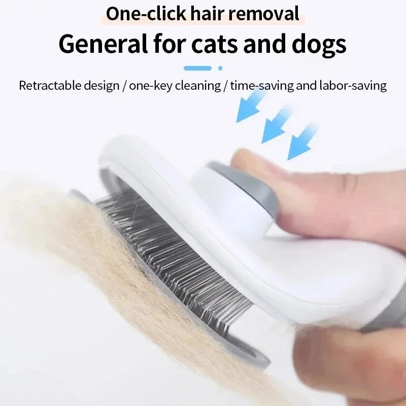 ProjectPaw Self-Cleaning Pet Grooming Brush