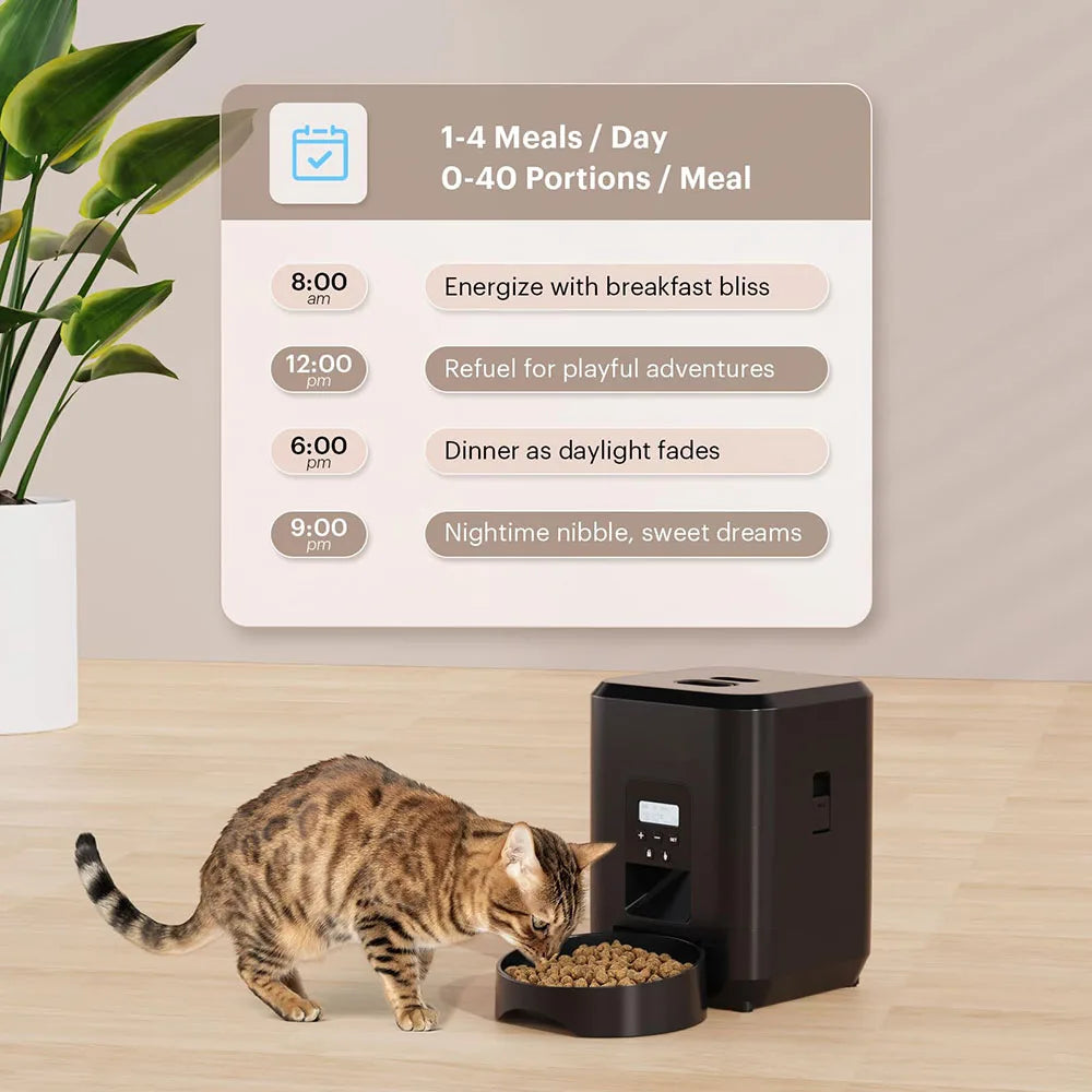 ProjectPaw™ Smart Automatic Pet Feeder | WiFi App Control & Scheduled Feeding