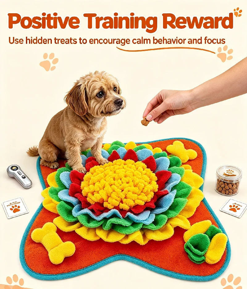 ProjectPaw™ Interactive Snuffle Mat | Dog Feeding & Mental Enrichment Puzzle