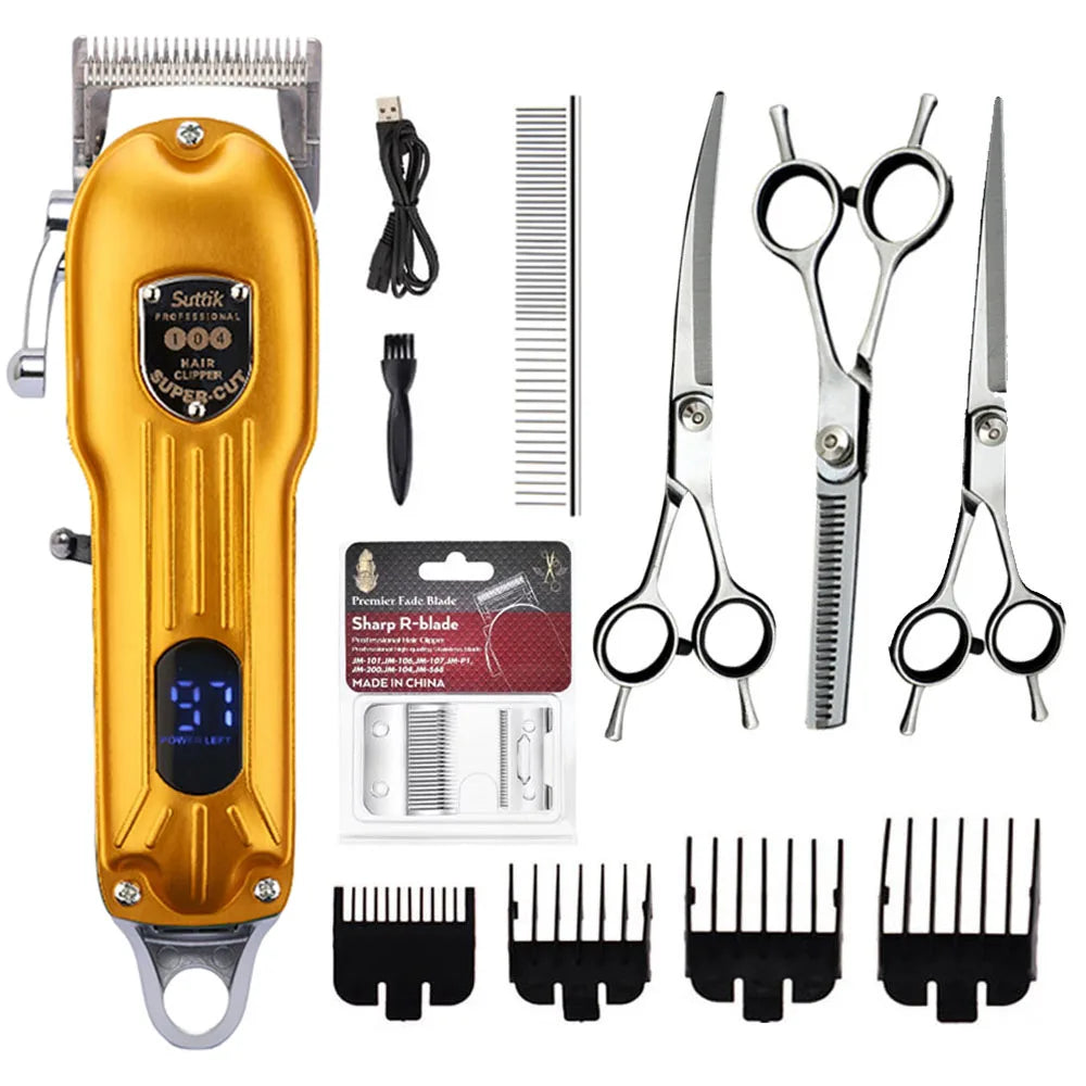 ProjectPaw™ Professional Pet Grooming Kit | Low-Noise Rechargeable Clipper