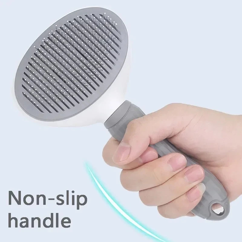 ProjectPaw Self-Cleaning Pet Grooming Brush