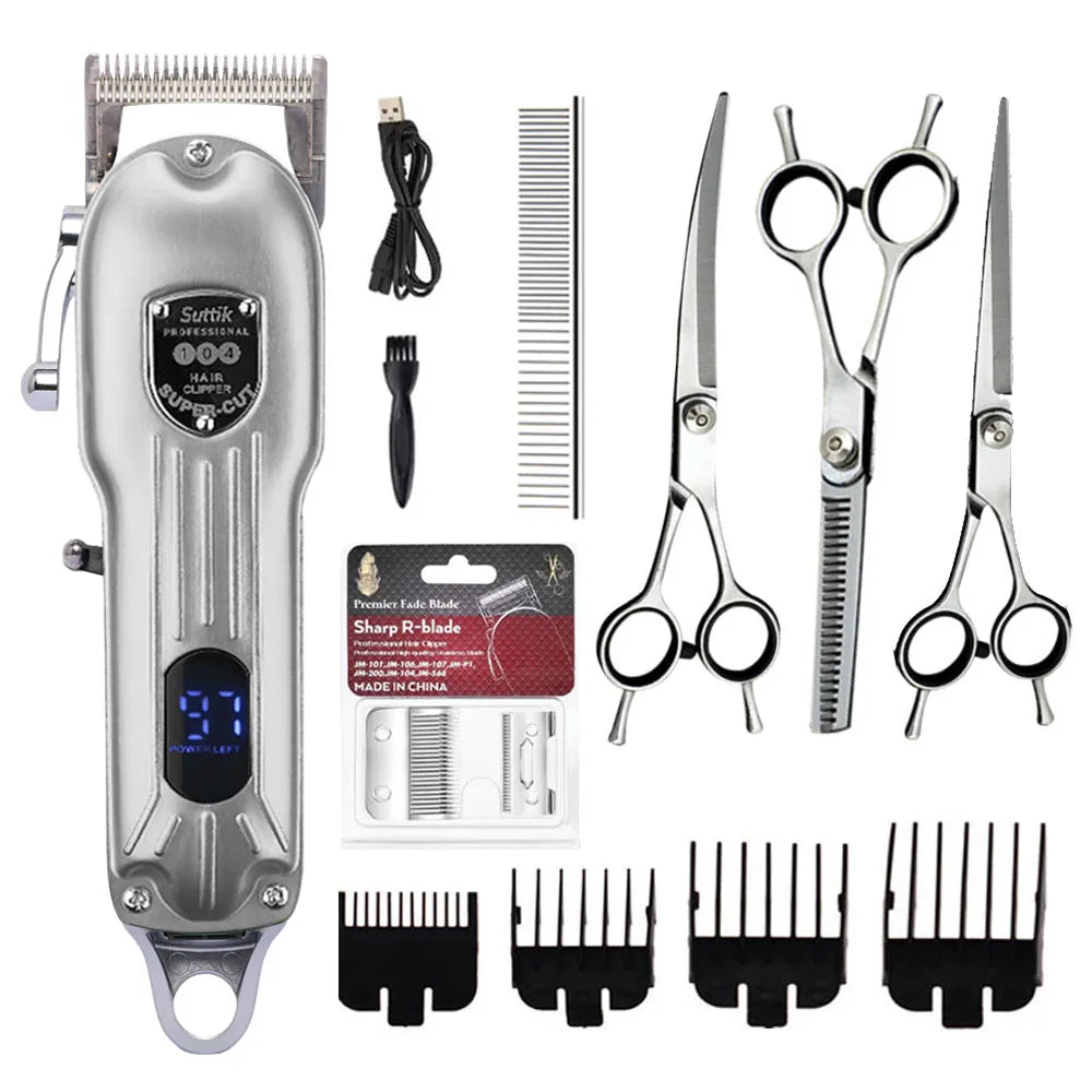 ProjectPaw™ Professional Pet Grooming Kit | Low-Noise Rechargeable Clipper