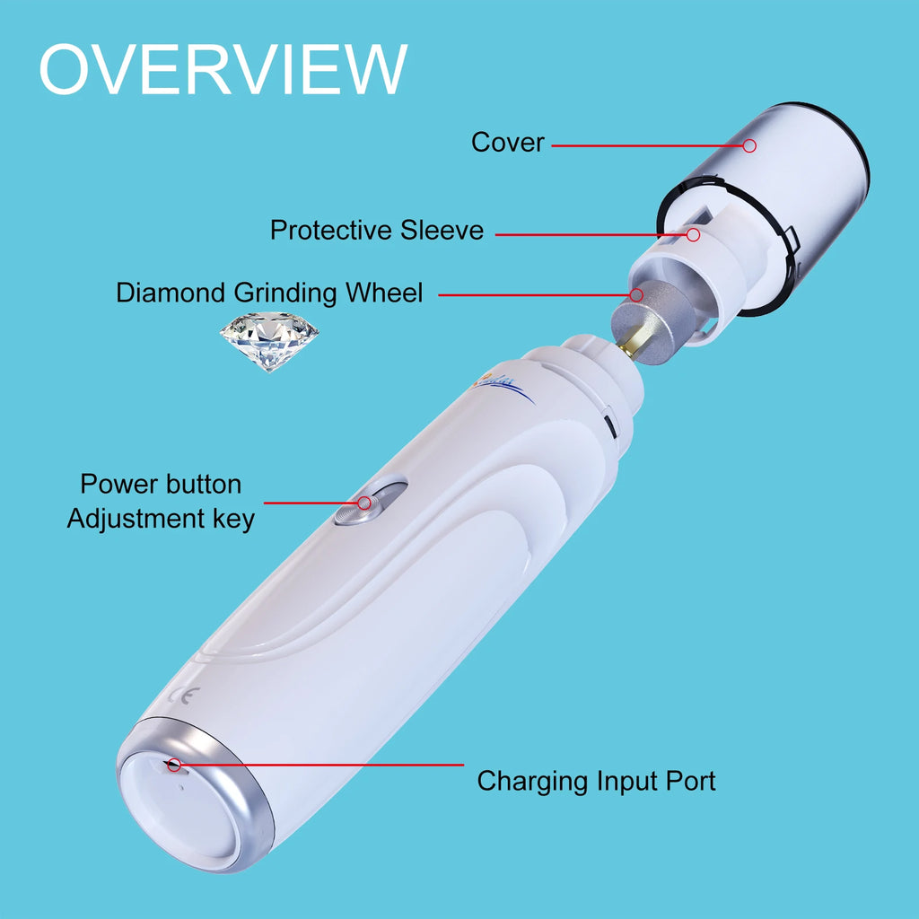 ProjectPaw™ USB Rechargeable Dog Nail Grinder | Quiet & Safe Pet Nail Trimmer