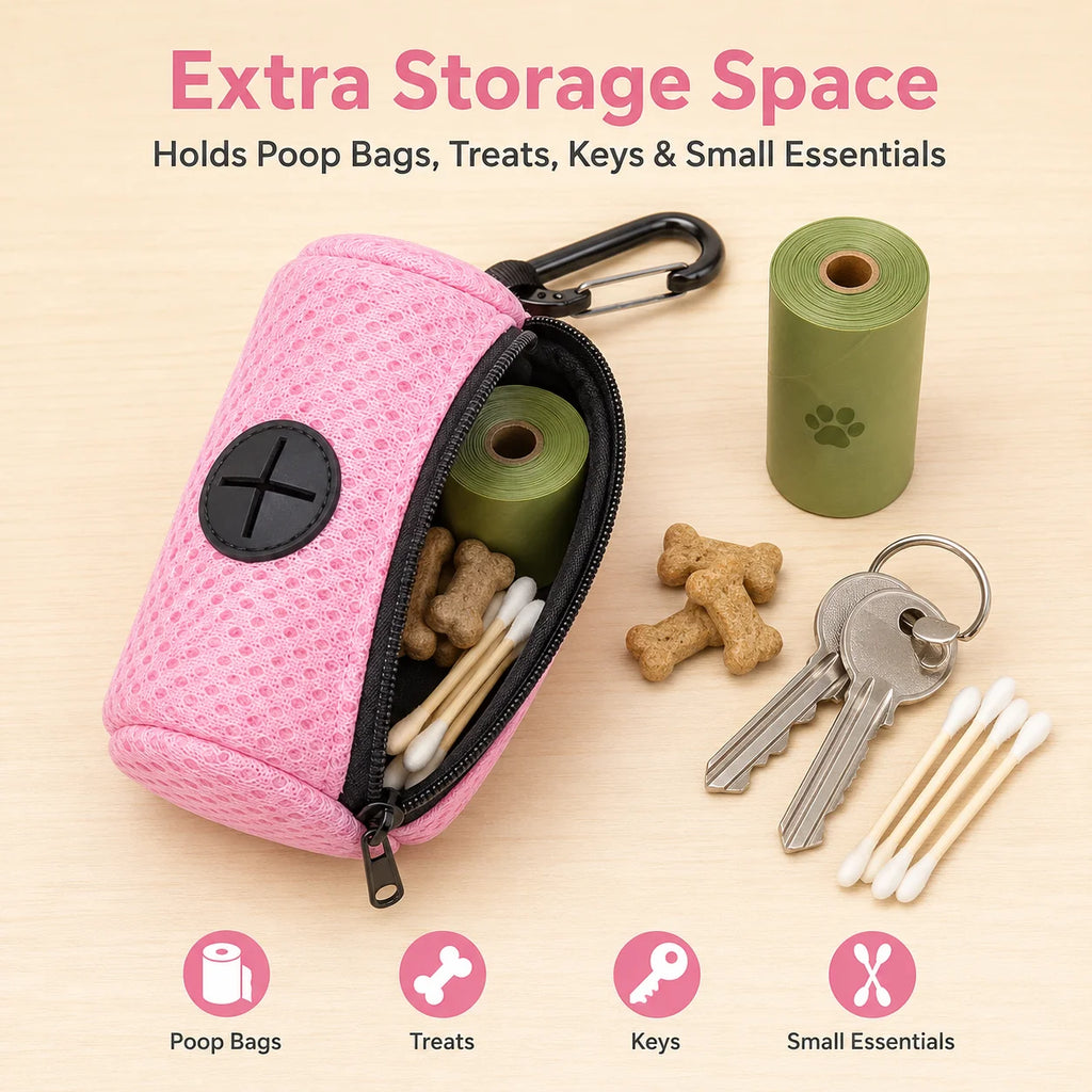 ProjectPaw™ Dog Waste Bag Dispenser | Portable Leash Holder with Carabiner