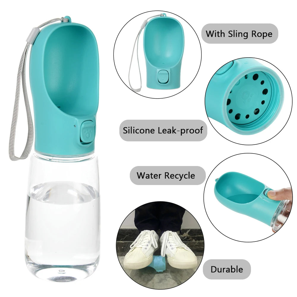 ProjectPaw™ Portable Dog Water Bottle | Leak-Proof Travel Drinking Bottle 550ml